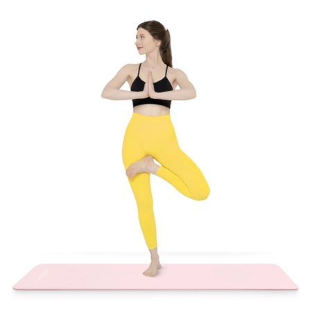 NBR jógaszőnyeg, 180 × 60 × 1,5 cm, világos rózsaszín