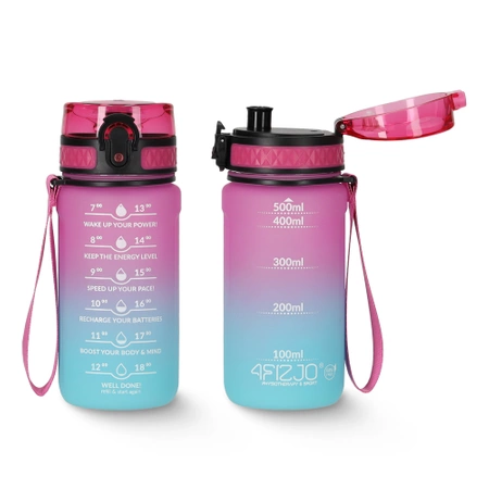 Gyermek kulacs, motivációs minta, 0,5 L, rózsaszín