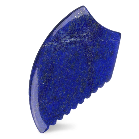 Barázdált Gua Sha kő természetes lazuritból