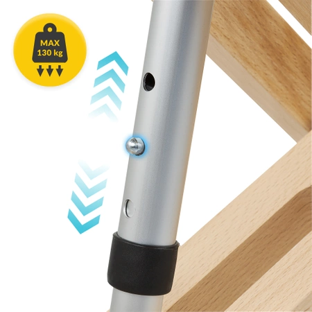 PURE térdeplőszék, fekete