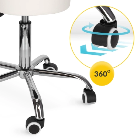 PURE forgó masszázsszék, fehér