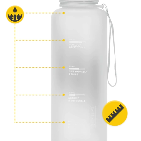 Sportkulacs, 1 L, szürke