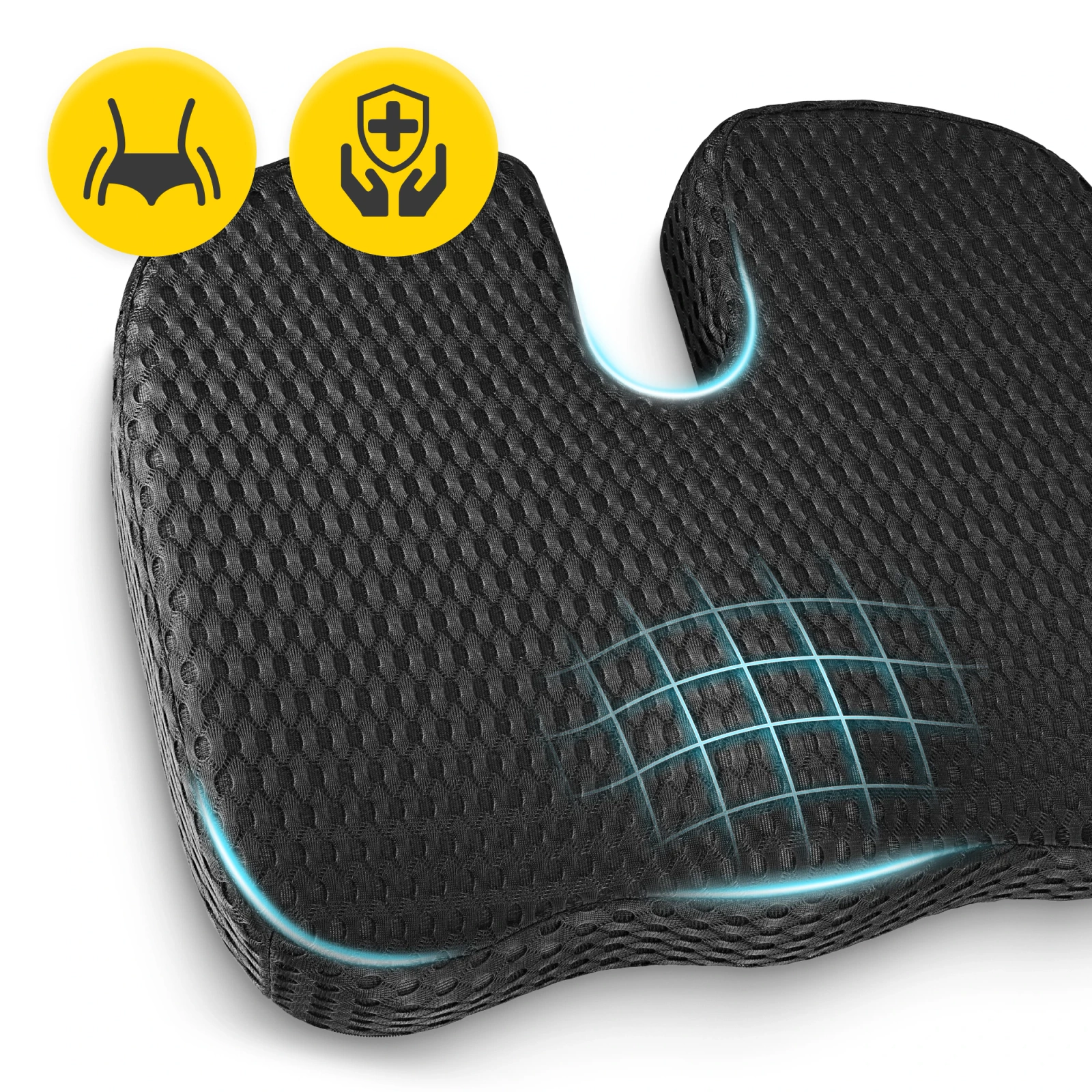 poduszka ortopedyczna do siedzenia z pianki memory