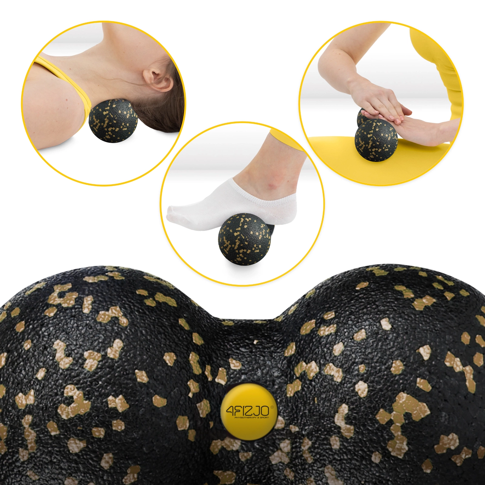 podwojna pileczka do masazu double ball punktowy masaz ciala