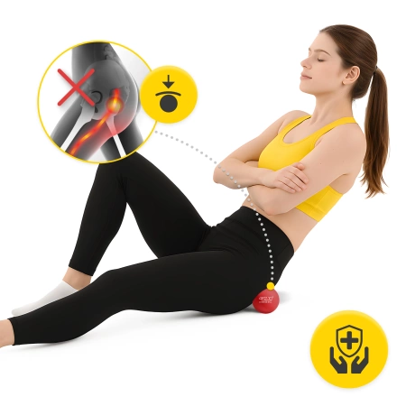 Lacrosse Massage Ball masszázslabda, piros