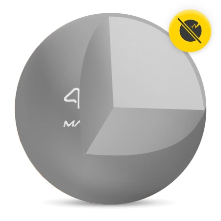 Lacrosse Massage Ball masszázslabda, szürke