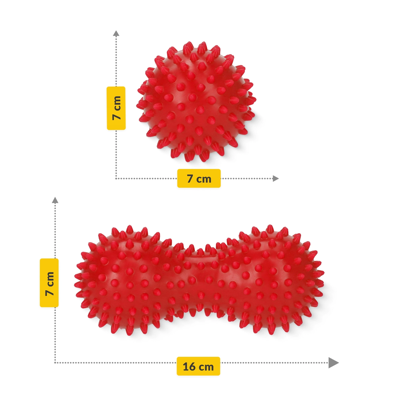 podwojna pileczka do masazu sensoryczna orzech antystresowa
