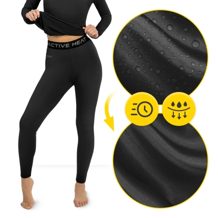 Unisex termikus nadrág – fekete, XL méret