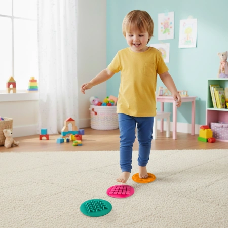 Érzékszervi korongok gyerekeknek, 10 cm, 10 darabos készlet