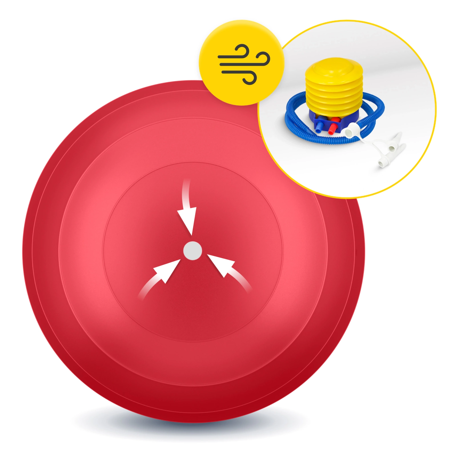 pilka gimnastyczna dmuchana peanut