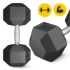 HEX acél kézisúlyzó, 1 x 25 kg