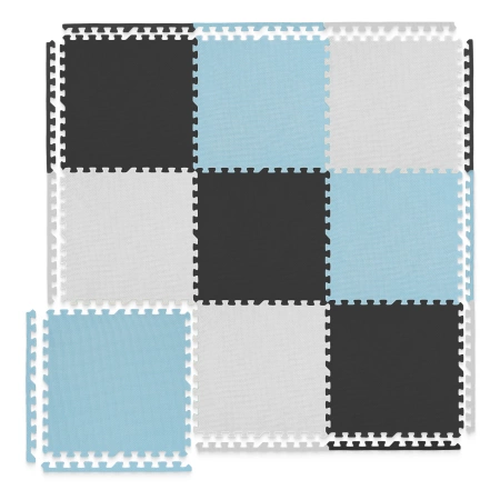 Oktató szőnyeg gyermekeknek, 180 x 180 cm, türkizkék