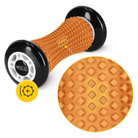 SPIKE ROLLER bordázott masszázshenger, narancssárga