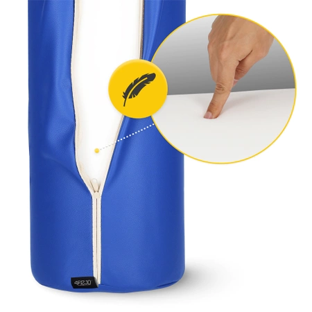 Formázott henger masszázshoz, 60 × 20 cm, kék