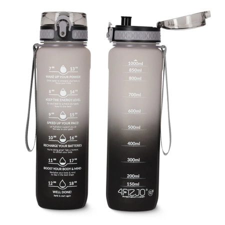 Gyermek kulacs, motivációs minta, 1 L, szürke