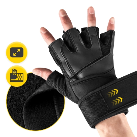 PRO XL edzőkesztyű csuklótámasztékkal