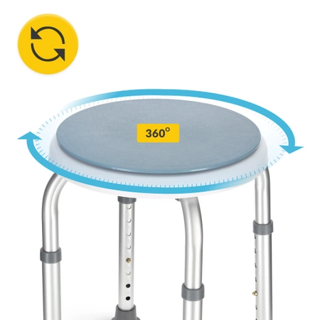 Forgatható zuhanyszék