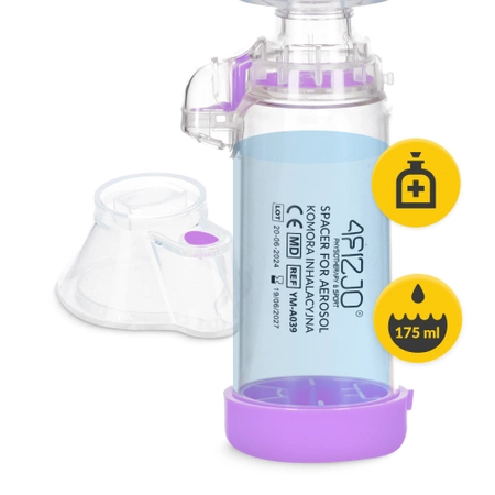 Inhalációs kamra, lila