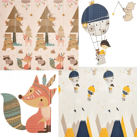 „Erdei Királyság” csecsemő oktató puzzle szőnyeg, 200 x 180 cm