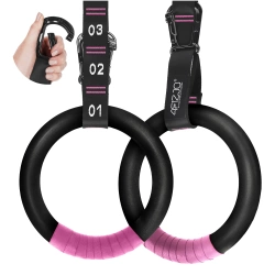 ABS húzódzkodó torna gyűrűk, fekete és rózsaszín