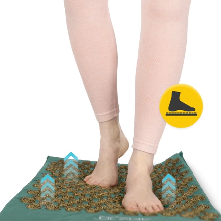 ERGO akupresszúrás matrac párnával, zöld