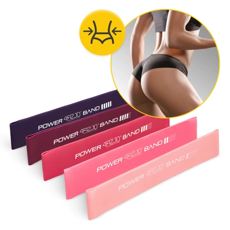 MINI POWER BAND erősítő gumiszalag szett, 5 db