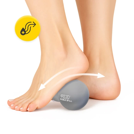 DOUBLE BALL dupla masszázslabda, szürke