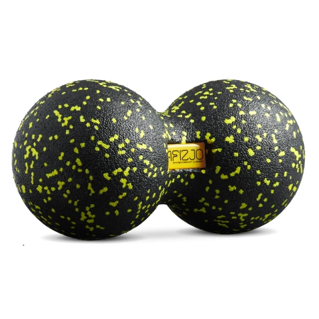 EPP dupla masszázslabda, 12 cm, sárga