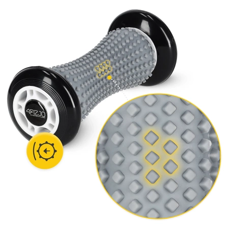 SPIKE ROLLER bordázott masszázshenger, szürke