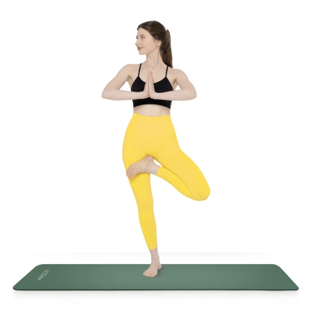 NBR torna- és jógaszőnyeg, 180 × 60 × 1 cm, zsályazöld