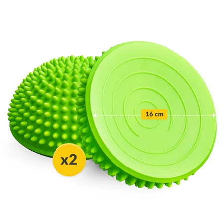 Szenzoros egyensúlyozó félgömb, 2 db, zöld