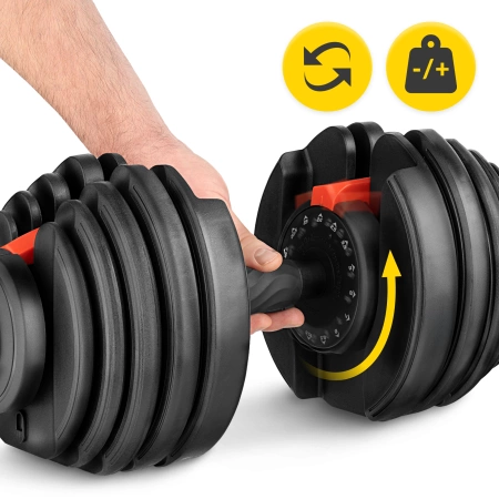 Premium állítható súlyzó, 24 kg