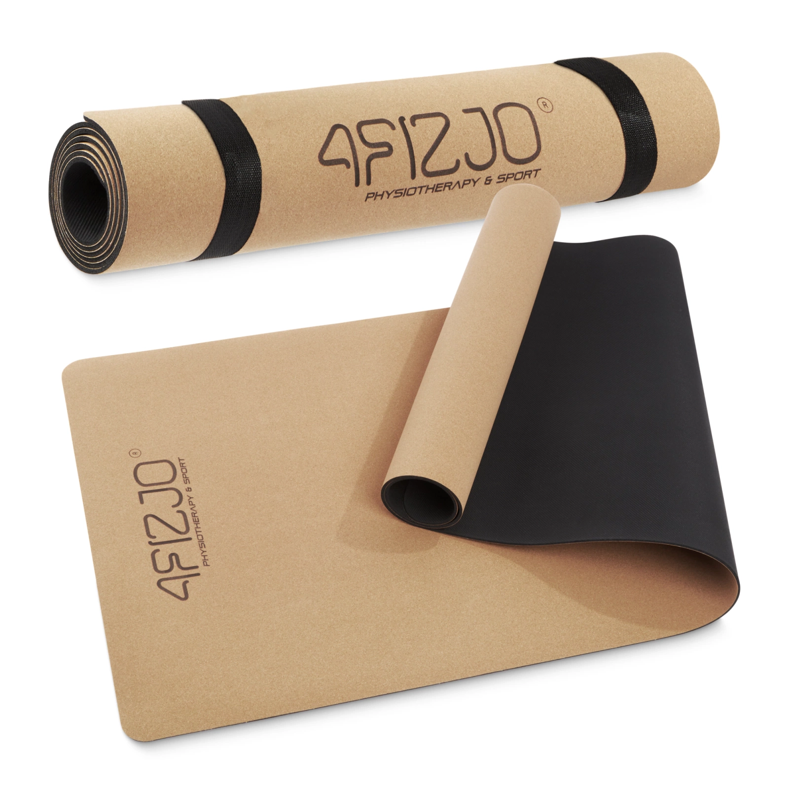 mata do cwiczen i jogi antyposlizgowa korkowa