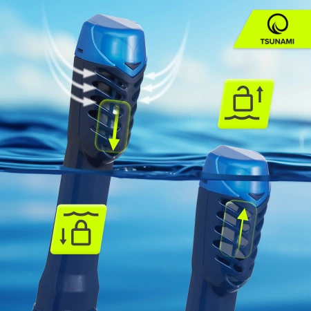 TSUNAMI PRO teljes arcú búvármaszk, L/XL