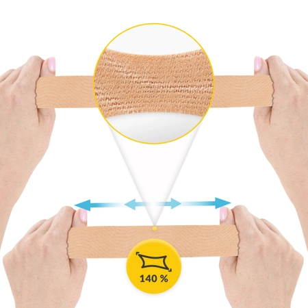 Kineziológiai tapasz Kinesio Tape, 5 m x 5 cm
