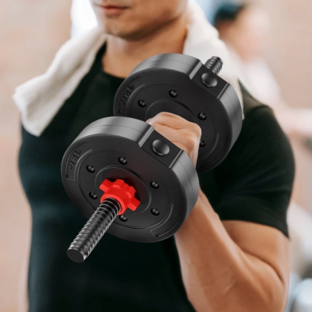 Állítható bitumenes kézisúlyzók, 2 x 15 kg