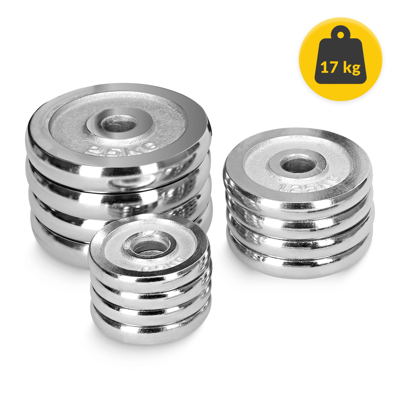 zestaw hantli stalowych do treningu