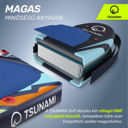 TSUNAMI SUP deszka, 320 cm, T08