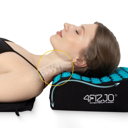 ERGO párnával ellátott akupresszúrás matrac, kék