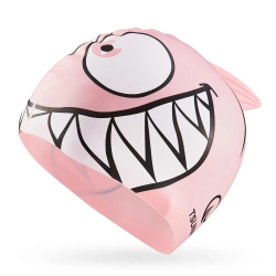 TSUNAMI gyermek úszósapka, cápa mintás, rózsaszín