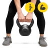Öntöttvas kettlebell, 14 kg