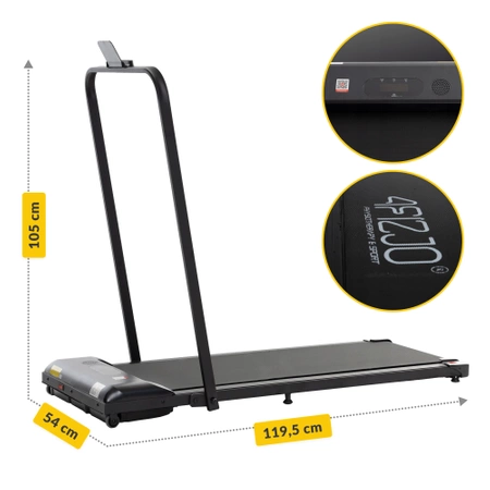 TM LIGHT elektromos futópad otthoni használatra, az íróasztal alatt