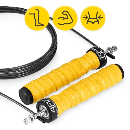 Súlyozott boksz ugrálókötél, 3 m, sárga