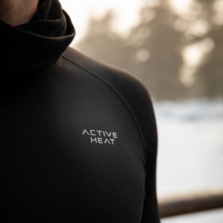 Unisex termikus hosszú ujjú póló – fekete, M méret