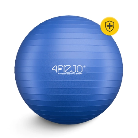 Felfújható gimnasztikai labda, 65 cm, sötétkék