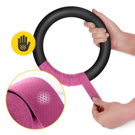 ABS húzódzkodó torna gyűrűk, fekete és rózsaszín