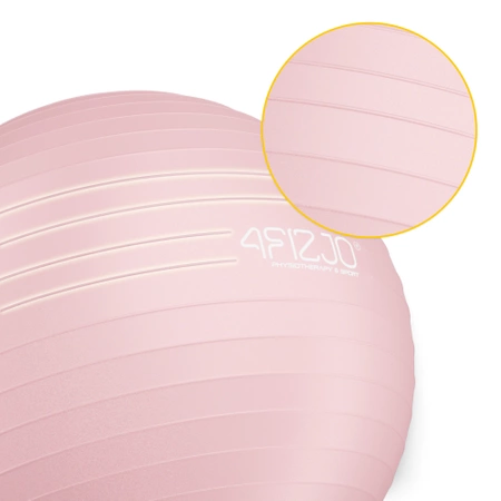 Felfújható gimnasztikai labda, 85 cm, rózsaszín