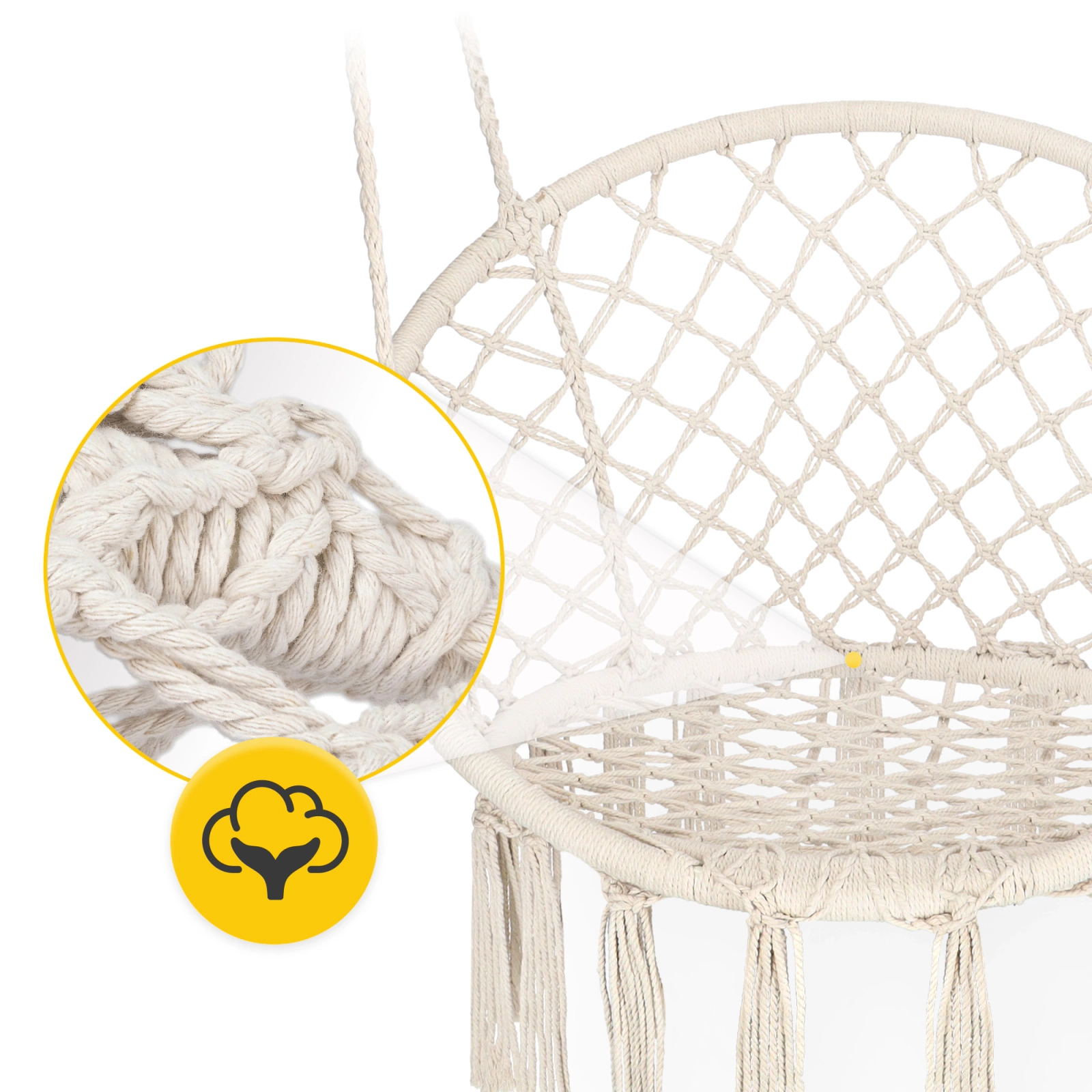 ogrodowa hustawka fotel wiszacy na taras balkon