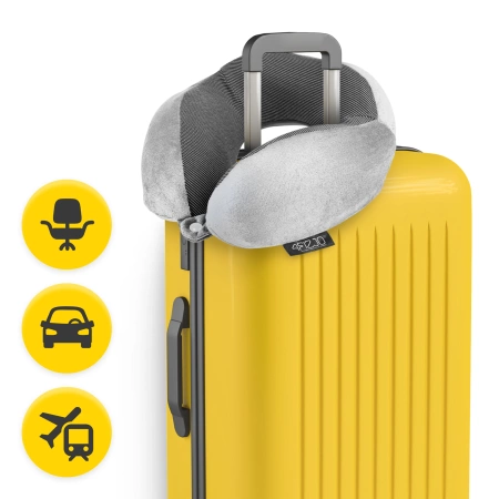 Patkó alakú utazópárna, szürke