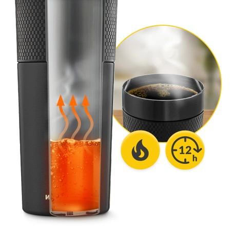 Mountain Goat TRAVEL termobögre, 400 ml, fekete